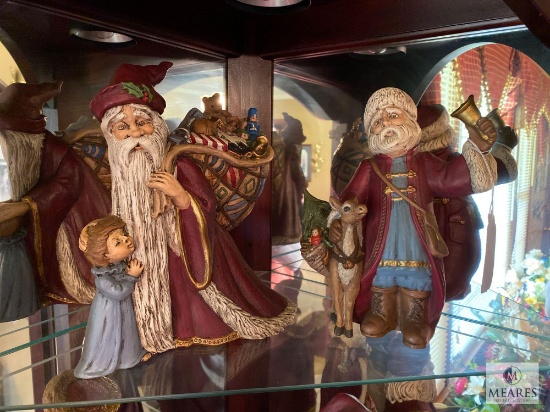 Lot of Two Ceramic Santa Figurines