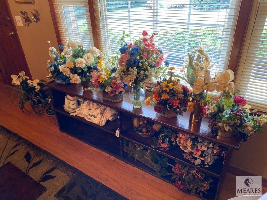 Large Lot of Faux Flowers