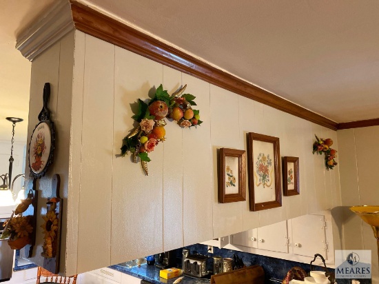 Wall Decorative Lot Above Kitchen Island