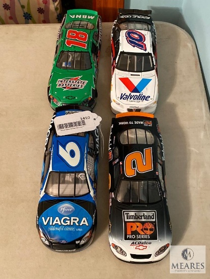 Lot of Four NASCAR 1:24 Diecast Collectible Cars