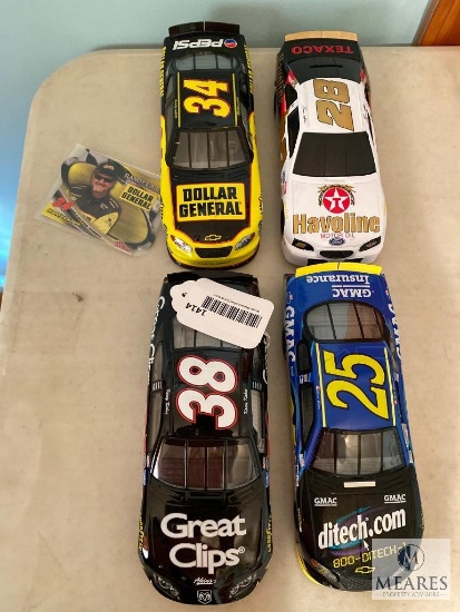 Lot of Four NASCAR 1:24 Diecast Collectible Cars