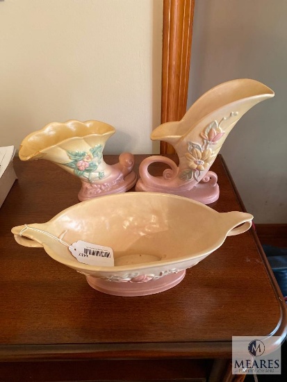 Three Pieces of Hull Pottery