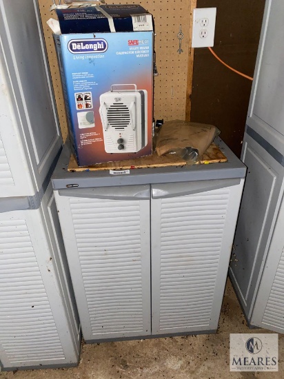 Plastic Black & Decker Cabinet with Contents