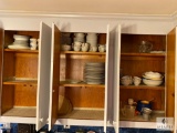 Contents of Upper Kitchen Cabinets Above Dishwasher