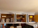 Contents of Kitchen Cabinets Above Island