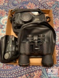 Tasco Binoculars in Case and Two 35MM Cameras