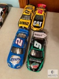 Lot of Four NASCAR 1:24 Diecast Collectible Cars