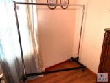 Large Rolling Clothes Rack - Like New