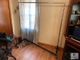 Large Rolling Clothes Rack - Like New