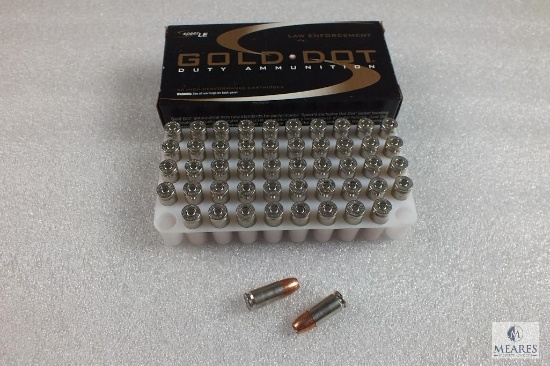 50 Rounds Speer LE Gold Dot 9mm Luger 124 Grain GDHP Ammo