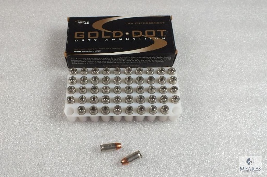 50 Rounds Speer LE Gold Dot .380 Auto 90 Grain GDHP Ammo