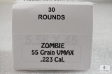 30 Rounds Zombie .223 Caliber 55 Grain VMax Ammo
