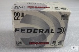 325 Rounds Federal .22 LR 40 Grain Ammo