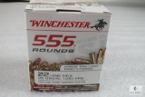555 Rounds Winchester .22 LR 36 Grain Ammo Hollow Point
