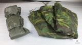 US Army Woodland Camo Poncho and Liner - One Size fits Most
