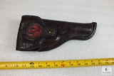 Leather Ruger Stamped Flap Holster for Possibly Mark Pistols