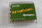 100 Remington Subsonic .22 LR Hollow Point Ammo