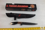 New Kensei Shugenja Fixed Blade Skinner Knife with Sheath