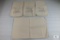 Lot of 4 EMPTY Canvas Coin Sacks (3 labeled Collector's Hoard) EMPTY