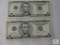 Lot of (2) crisp sequentially numbered uncirculated US small size $5 notes