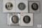 Lot of (5) mixed Kennedy half dollars - some proof