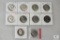Lot of (10) mixed Kennedy half dollars - including 1964 silver coins