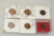 Lot of (6) mixed ERROR coins