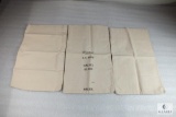 EMPTY Lot of (3) US Mint Canvas Coin Sacks (1 labeled Halves $1,00)