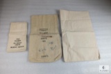 EMPTY Lot of (3) assorted US Mint Canvas Coin Sacks