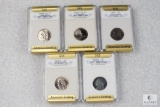 Group of (5) mixed Jefferson nickels