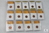 Mixed lot of (14) Lincoln Memorial cents