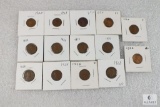 Lot of (14) Wheat Cents