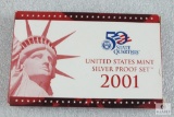 2001 US Mint silver proof set