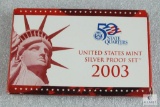 2003 US Mint silver proof set