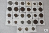 Mixed lot of foreign coins and tokens