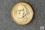 George Washington Presidential Dollar coin - motto on rim