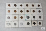 Lot of (24) mixed Lincoln wheat cents
