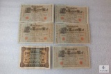 Mixed lot of German currency