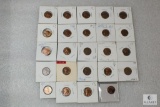Lot of (24) 1955-P and S Lincoln wheat cents