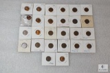 Lot of (26) mixed 1950s Lincoln wheat cents