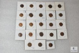 Lot of (23) mixed 1950s Lincoln wheat cents