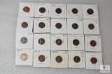 Lot of (20) mixed 1940s Lincoln wheat cents