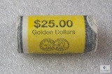 US Mint roll of 2000-P Sacagawea golden dollars