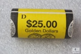 US Mint roll of 2005-D Sacagawea golden dollars