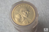 Roll of 2000-S proof Sacagawea golden dollars