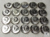 Lot of (20) 1964 90% silver Kennedy Half Dollars
