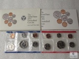 Two US Mint UNC coin sets