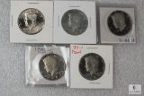 Lot of (5) mixed Kennedy half dollars - some proof
