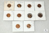 Mixed lot of (10) Lincoln Memorial cents - UNC and proof