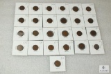 Lot of (25) mixed 1930s Lincoln wheat cents